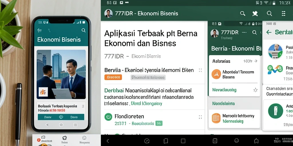 Antarmuka aplikasi 777IDR dengan berita ekonomi terbaru.
