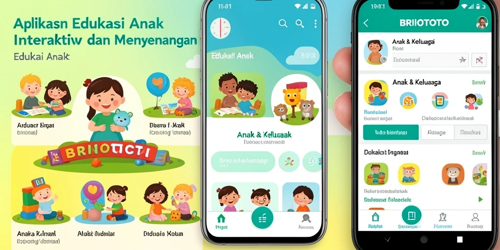 Tampilan antarmuka BRIOTOTO yang ramah anak dengan fitur edukasi.