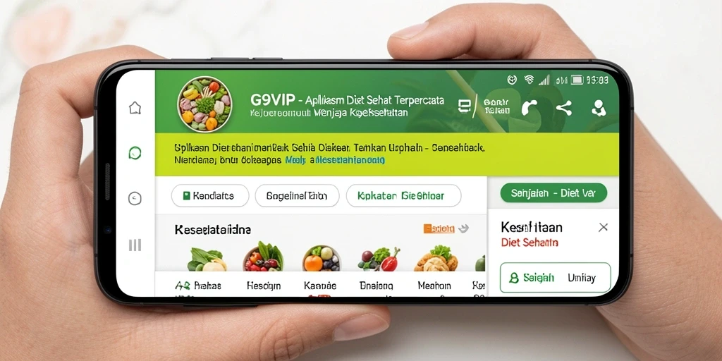 Antarmuka G9VIP yang intuitif dan menarik untuk Diet Sehat.