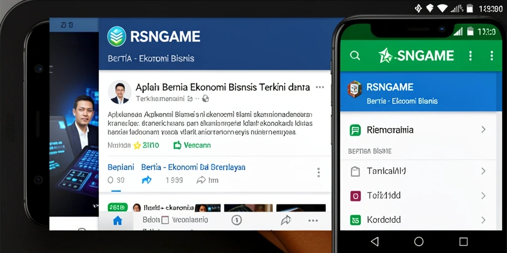 Tampilan antarmuka RSNGAME yang modern dan informatif.