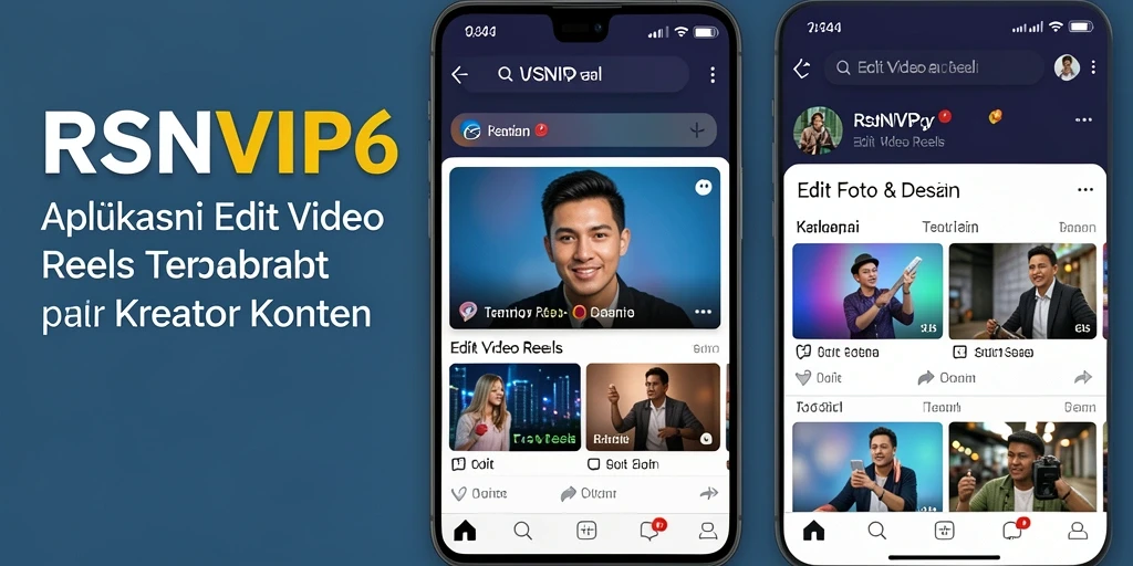 Antarmuka RSNVIP6 yang intuitif dan mudah digunakan untuk edit video reels.