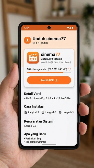 Unduh dan Instal APK cinema77 untuk Android di Indonesia